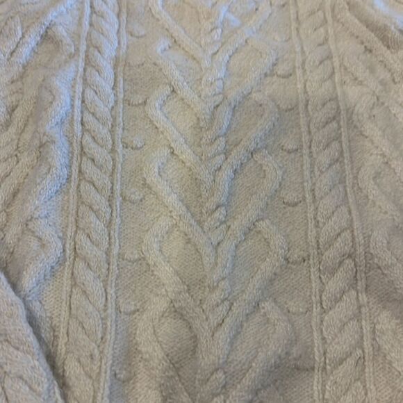 Crewcuts Girls Cable Knit Off White Sweater - Picture 3 of 7